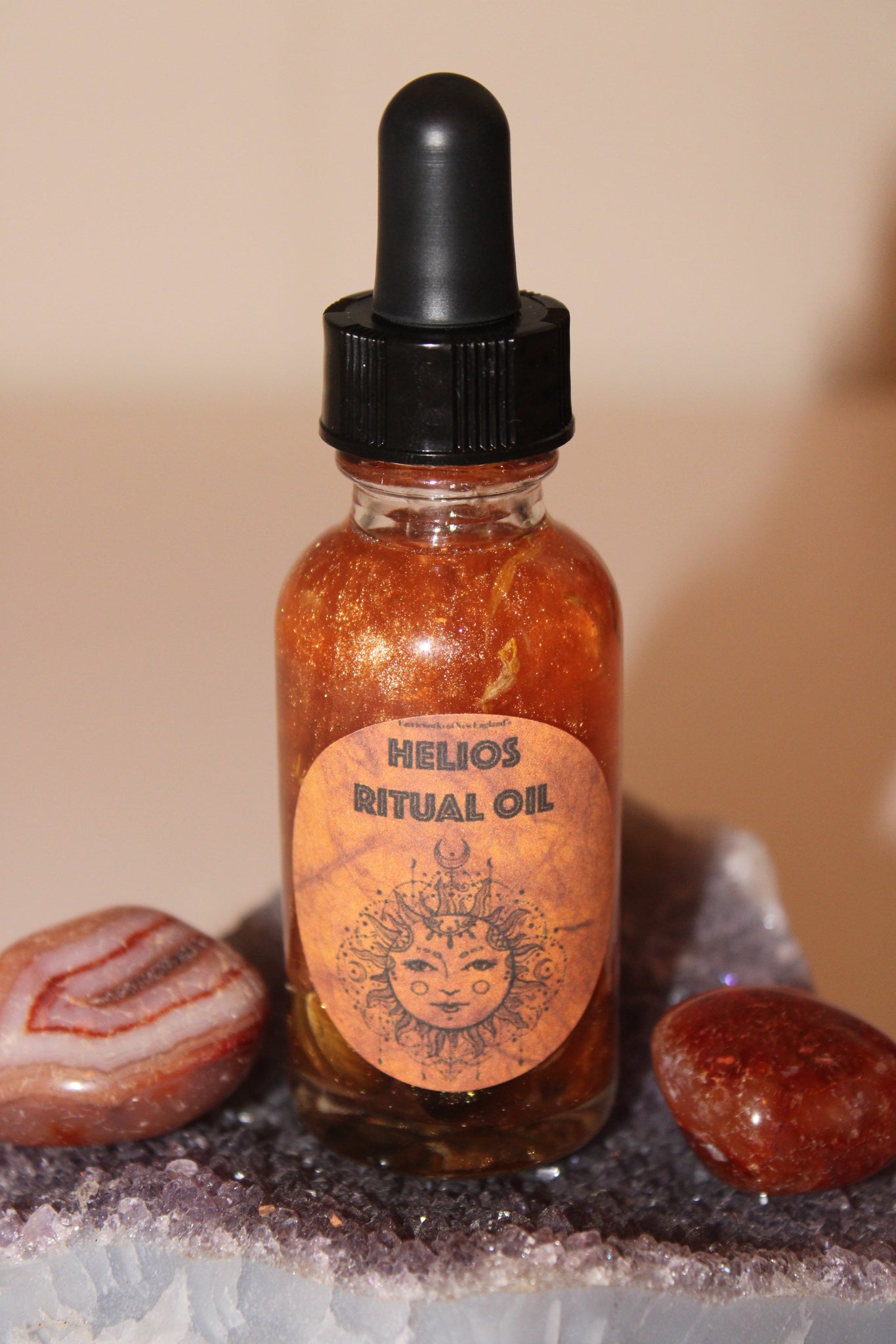 Helios Ritual Oil|Crystal Infused Body Oil|Body Oil|Crystal Oil|Manifestation Oil|Shimmer Body Oil|Body Shimmer|Body Glitter|Sun Goddess|Sun