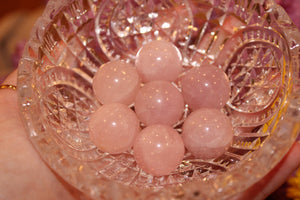 Rose Quartz Sphere|20MM Crystal Sphere|Crystal Sphere|Rose Quartz|Crystal Spheres|Rose Quartz Crystal Sphere