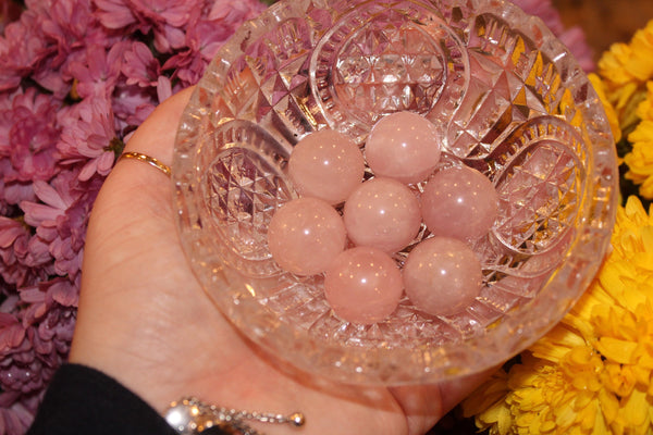 Rose Quartz Sphere|20MM Crystal Sphere|Crystal Sphere|Rose Quartz|Crystal Spheres|Rose Quartz Crystal Sphere