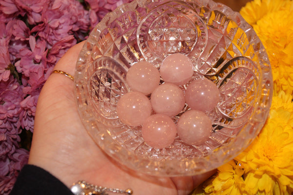 Rose Quartz Sphere|20MM Crystal Sphere|Crystal Sphere|Rose Quartz|Crystal Spheres|Rose Quartz Crystal Sphere