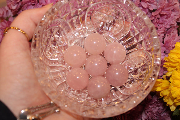 Rose Quartz Sphere|20MM Crystal Sphere|Crystal Sphere|Rose Quartz|Crystal Spheres|Rose Quartz Crystal Sphere