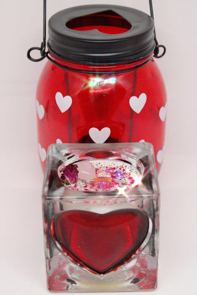 Sweetheart Tealights|Love Candle|Crystal Candle|Crystal Candles|Heart Candle|Valentine's Day Decor|Valentine's Day Candle|Love Ritual